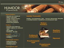 Tablet Screenshot of humidorguide.pl