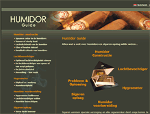 Tablet Screenshot of humidorguide.nl