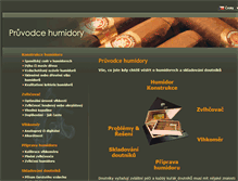 Tablet Screenshot of humidorguide.cz