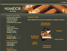 Tablet Screenshot of humidorguide.se